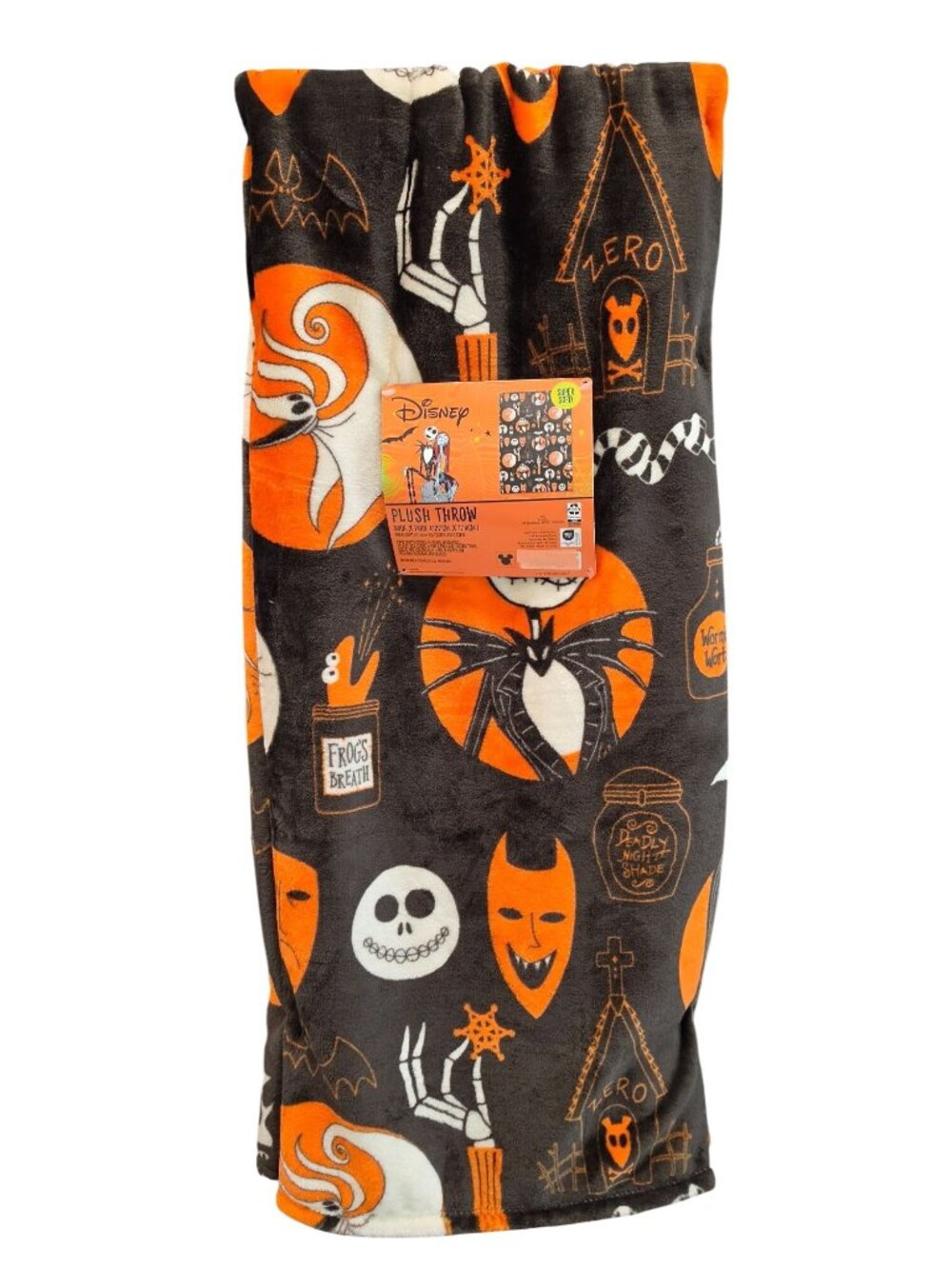 Jack Skellington Nightmare Before Christmas Halloween Throw Blanket